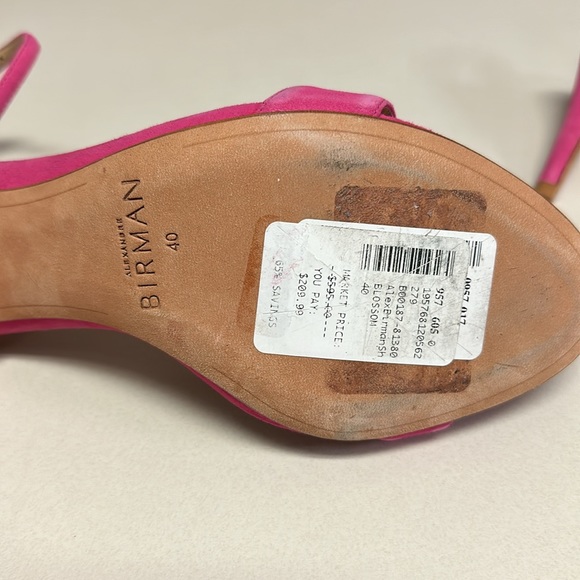🔥🔥🔥NEW Alexandre Birman Blossom Pink Suede Heels - Picture 12 of 13